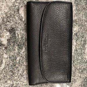 Coach flip tri-fold snap wallet.